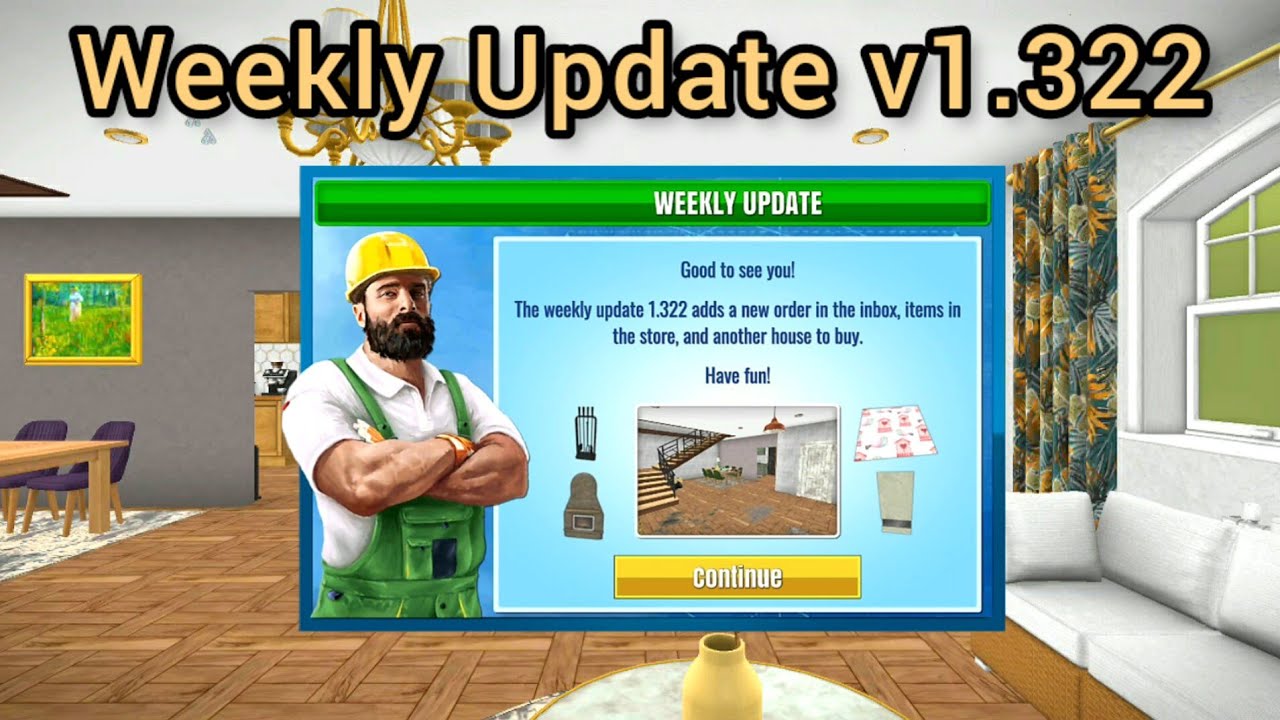 HOUSE FLIPPER Mobile WEEKLY UPDATE v1.322 YouTube