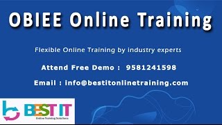 OBIEE Online Training in India | BEST IT | Part1 - HD