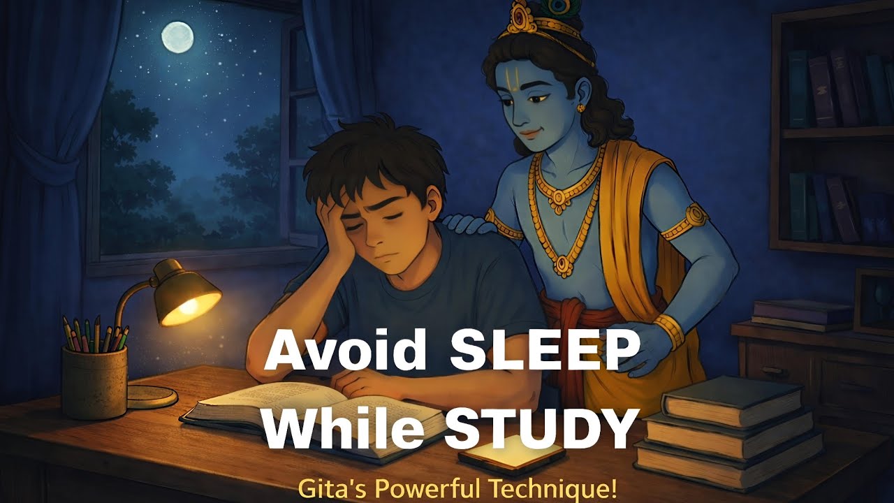 Padhte Hi Neend Aati Hai? Krishna Batate Hain Real Aur Effective Solution  😴📚