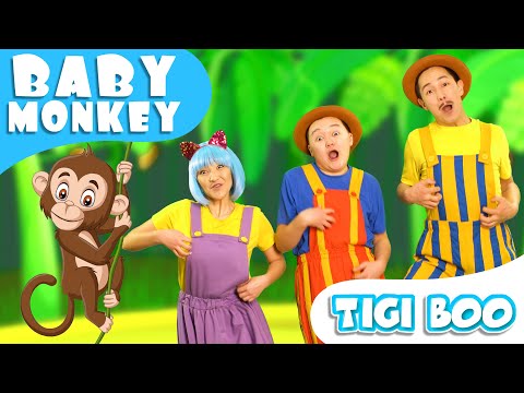 Monkey Banana-Baby Monkey | Baby Shark Songs | Tigi Boo Kids Songs