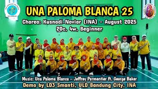Una Paloma Blanca 25 Line Dance Choreo Kusnadi Noviar Ina - August 2025 Ld3 Smanti Bandung