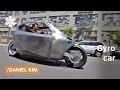 Folding moped & EV motorcycle that can't fall (thanks to gyroscopic stability)