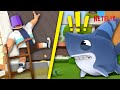 Sharkdog Knocks Over The Ladder - Uh Oh! 🦈🪜 | Netflix