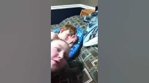 Gabe VanAlstine sleeping 2