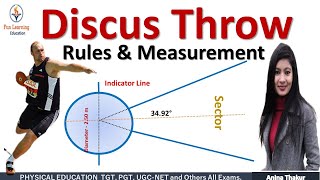 Measurement of Discus Throw | Rules of Discus Throw in Hindi | Marking of discus sector