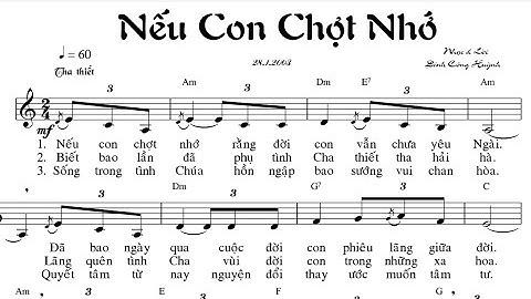 NẾU CON CHỢT NHỚ - ĐINH CÔNG HUỲNH