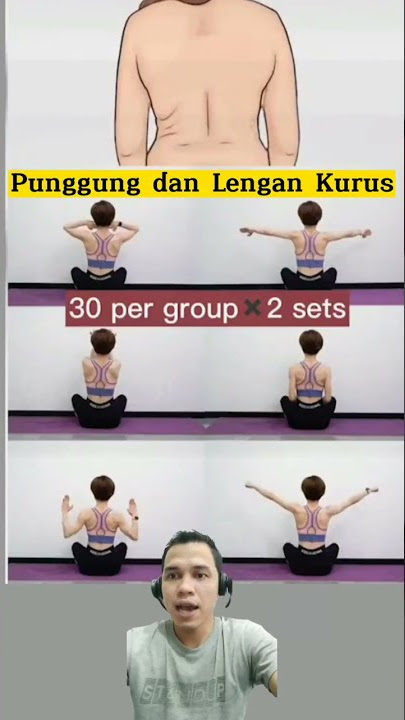 Gerakan Menjadikan Punggung & Lengan Kurus #shorts #diet #yoga