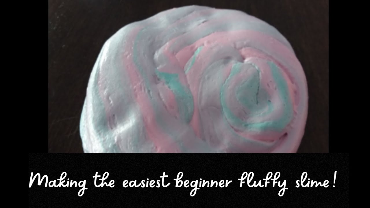 The easiest fluffy slime recipe with only three ingredients!