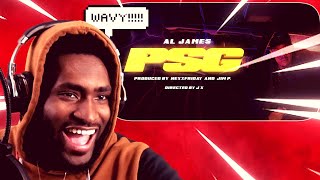 TOO WAVY!!!! Al James - PSG (Official Music Video) REACTION!!!