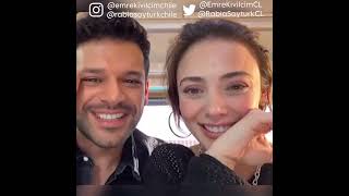 Emre Kıvılcım y Rabia Soytürk live on Instagram ~ 27.03.23 ~ subtitulado al español ♡ Veda Mektubu