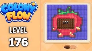 Colony Flow Level 176 walkthrough & solution Gameplay Easy