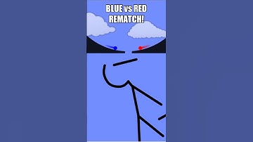 BLUE vs RED marble race - REMATCH!😮 #shorts