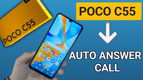 POCO C55 automatic call answer setting, how to activate and off automatic incoming call
