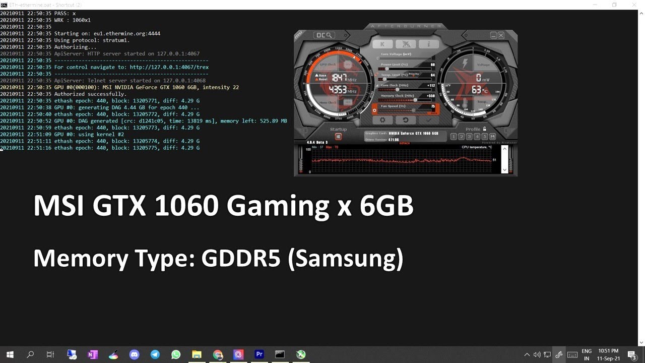 MSI 1060 Overclock Settings GTX Overclock Mining | 1060 Overclock Hashrate - YouTube