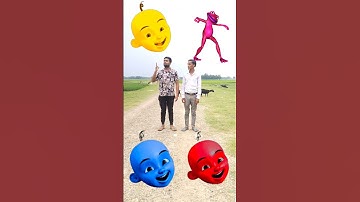 Upin Ipin Head to dancing frog,, joker,, gorilla & red dame tu cosita - magic vfx #trending #shorts😀