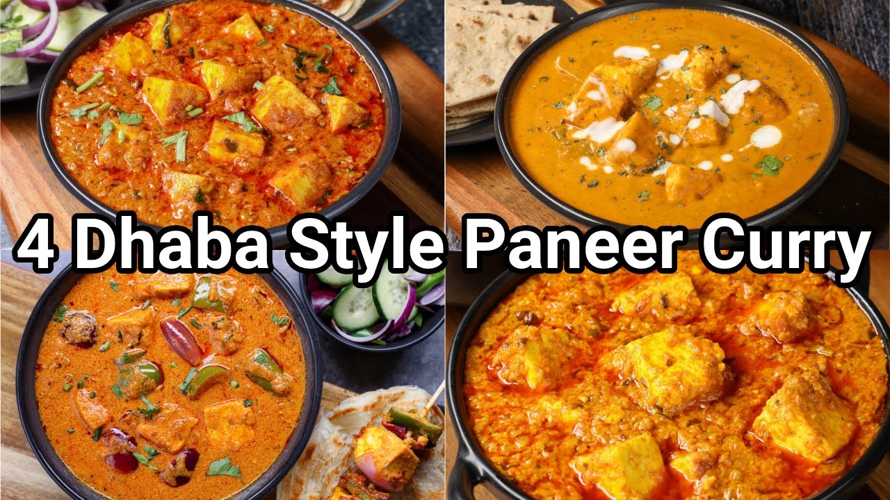 4 Must try Dhaba Style Paneer Gravy Curry | 4 Paneer Masala Gravy Curry - Dhaba Style Tips & Tricks | Hebbar | Hebbars Kitchen