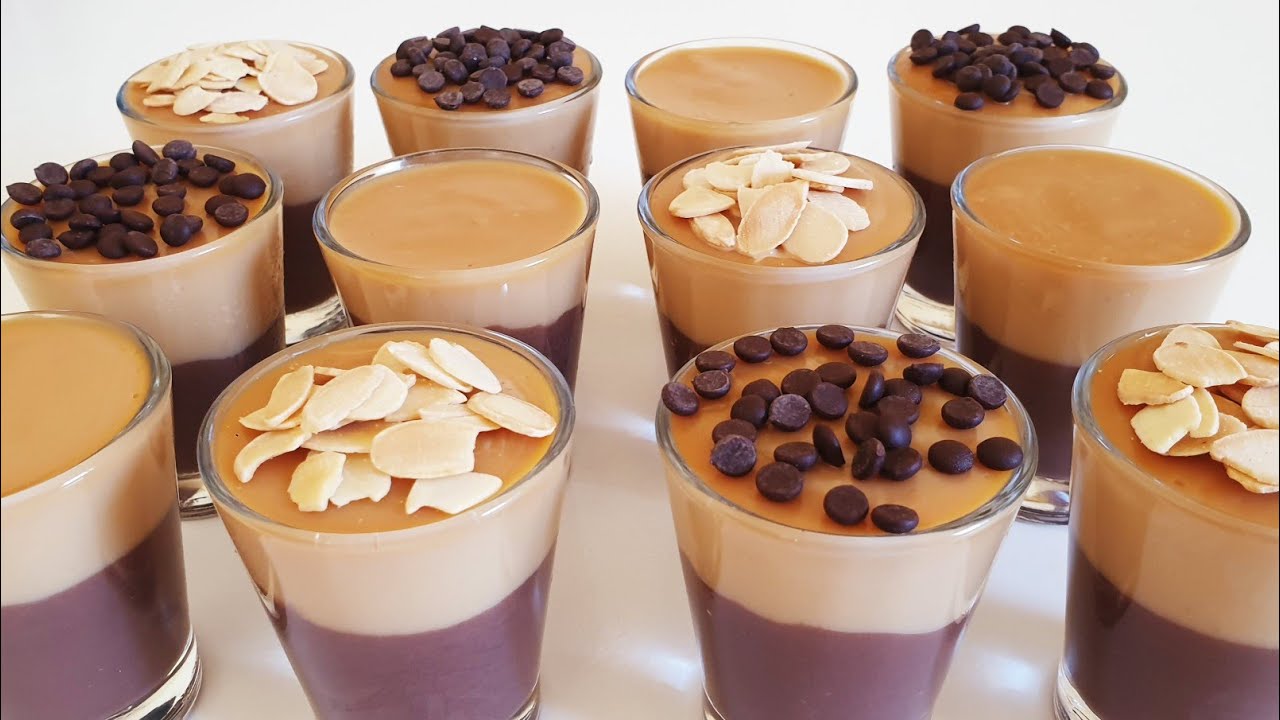 عندك لتر حليب؟حضري أسرع تحلية لرمضان بدون فرن ولا بيض او جيلاتين في 5دقائق لعشاق  لكراميل والشوكولا