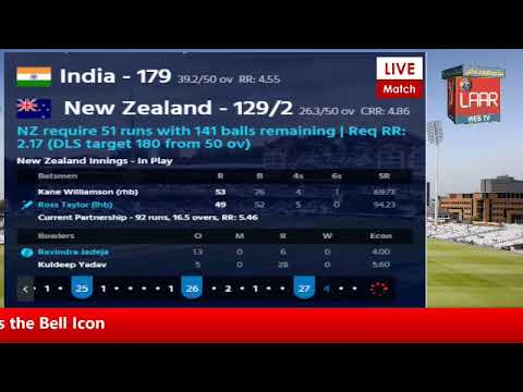 PTV Sports Laar TV Live Cricket Match Today IND vs NZ World Cap Match