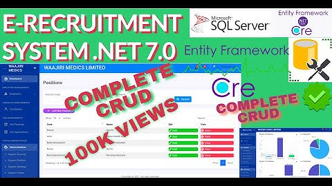 Part 5.NET CORE E-Recruitment System with ASP.NET Core MVC - Part 5- Administrator Module-C.R.U.D