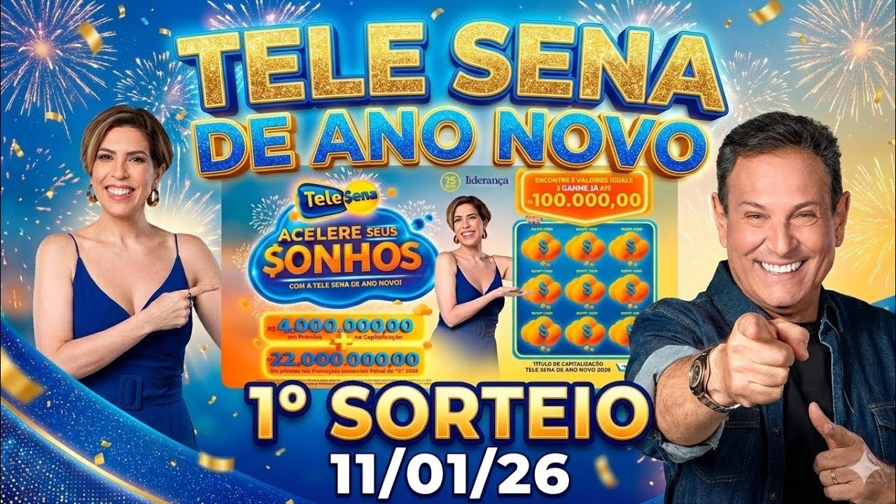 1° SORTEIO TELE SENA ANO NOVO 💥 11/01/26 💰