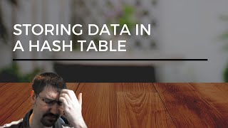 How data gets hashed and stored in a hash table's array back end