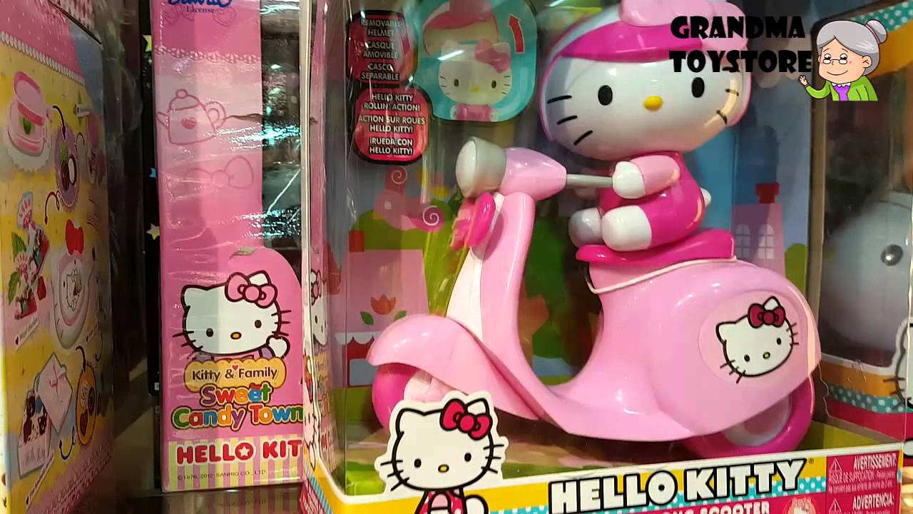 Unboxing TOYS Review/Demos - Cute Pink Hello kitty motorcycle
