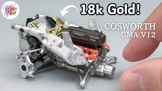 Tamiya GMA T.50 1/24 Scale Model Build COSWORTH V12 Engine