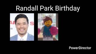 Randall Park Birthday