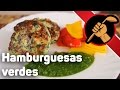 Hamburguesas verdes - Зелёные куриные котлеты с зелёным соусом Индейка