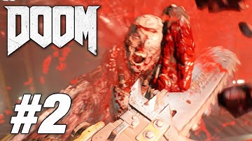 DOOM [2016] (PS4 WALKTHROUGH/GAMEPLAY) - Part 2 (Chainsaw)