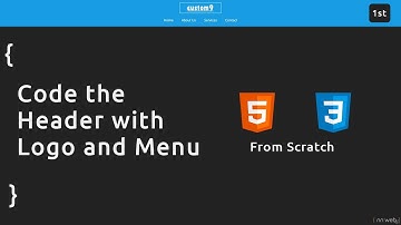 Complete web site with HTML and CSS from Scratch - 1st Part | Header section