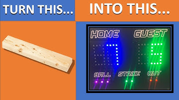 How to transform a 2x4 into an Fastpitch and Baseball Arduino Scoreboard - #shorts