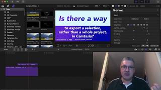 How to export selected part of a video  - Selection video exporting in Camtasia