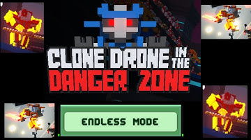 Beating My Record in Clone Drone in The Danger Zone Endless Mode