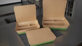 Eco Tek Bento Boxes - RWA0989KG, RWA0991KG - Restaurantware