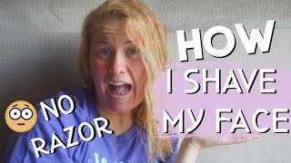 How I Shave My Face | How To Have Smooth And Hair Free Skin Without Using A Razor screenshot 2