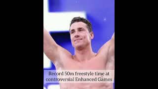 Record 50m freestyle time at controversial Enhanced Games