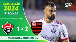 Thumbnail for VITÓRIA 1 X 2 FLAMENGO | MELHORES MOMENTOS | 19ª RODADA BRASILEIRÃO 2024 | ge.globo