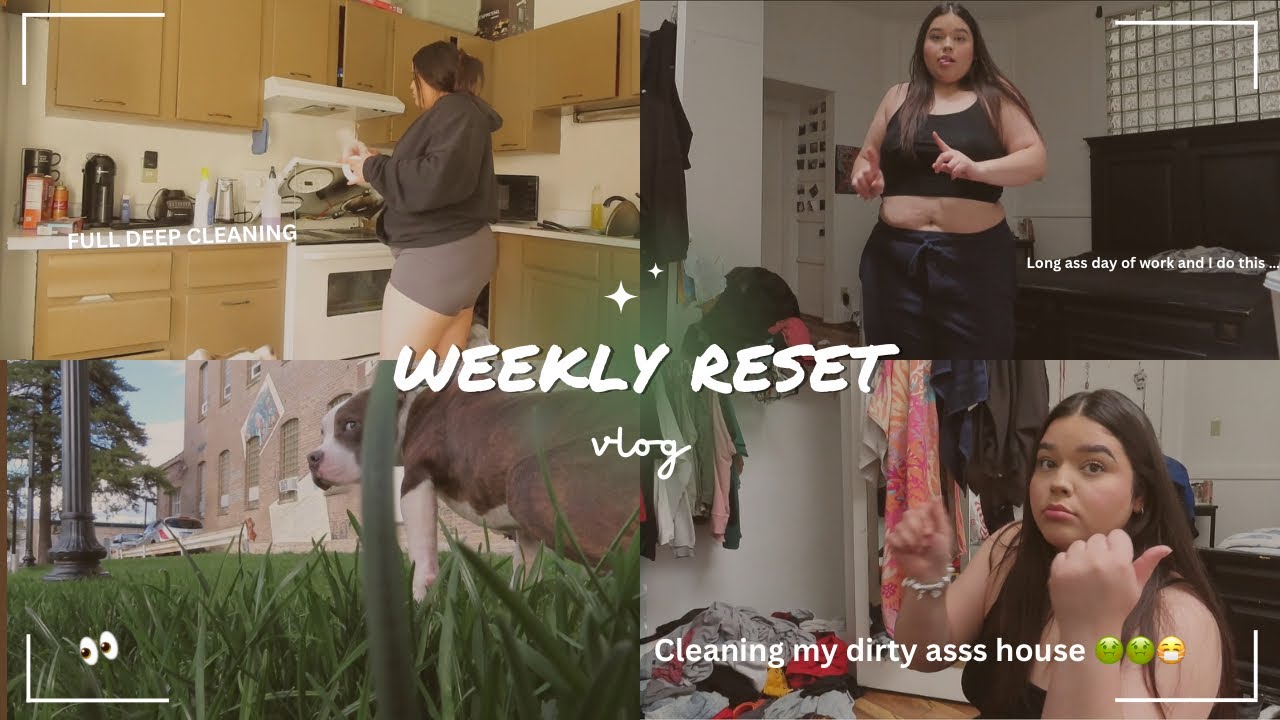 PRODUCTIVE DAY IN MY LIFE after a long week let’s RESET ✨🧺 (CLEANING MOTIVATION)