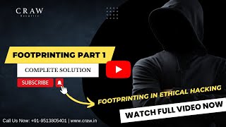 Footprinting Part 1 - Ethical Hacking | Craw Security | #footprinting #ethicalhacking #hacking