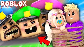 👶🏼 KOMİK POLİS AİLESİ PEŞİMİZDE 😂 | ROBLOX Police Head Family Escape BUSE DUYGU #roblox