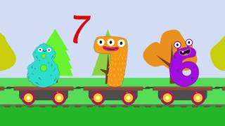 🚂 Learn numbers from 0 to 9. For kids. Учим цифры от 0 до 9. Мультфильм для детей. (0+)