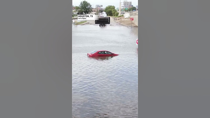 Drone: Widespread Flooding in Houston After Hurricane Beryl