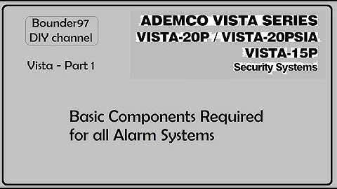 basic components required (Vista 20p part 1)