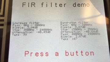 CMSIS-DSP FIR filter demo