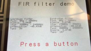 Cmsis-Dsp Fir Filter Demo