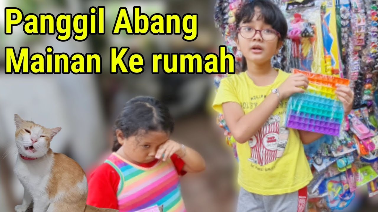 VLOG HANUM: BERMAIN DAN PANGGIL ABANG PENJUAL MAINAN POP IT KE RUMAH - Shafeea Hanum