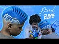 Smurfs transformation fazendo corte dimil  freestyle azul