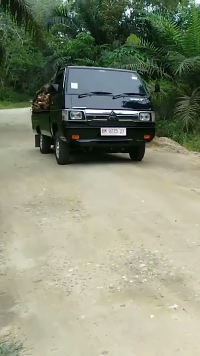 Test Drive L300 EURO 4 Muatan Sawit Di Tanjakan