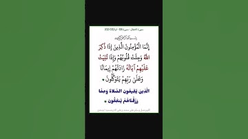 سورة الانفال - سورة 08 - اية 03-02